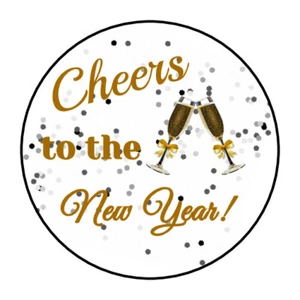 Happy New Year stickers, labels, tags, envelope seals, 2021, holidays - Picture 1 of 1