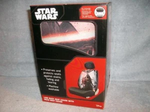 Kylo Ren Black Low Back Seat Cover With Head Rest Cover Star Wars Disney New - Picture 1 of 3