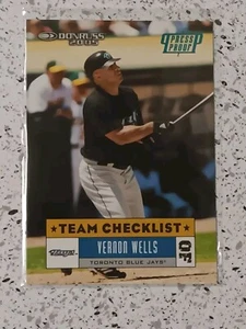 2005 Donruss Blue Press Proof #370 Vernon Wells #d /100 Toronto Blue Jays - Picture 1 of 2