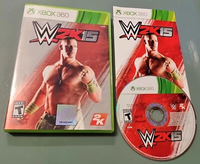 WWE 2K15 (Microsoft Xbox 360, 2014) Game Complete Tested & Working - Image 1 of 4