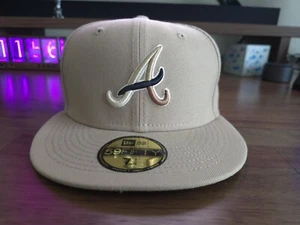 New Era Atlanta Braves Cap - Leopard - 59FIFTY. 7 1/4. 1999 World Series - Picture 1 of 5