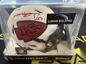 MECOLE HARDMAN AUTOGRAPHED KANSAS CITY CHIEFS LUNAR SPEED MINI HELMET BECKETT - Picture 1 of 6