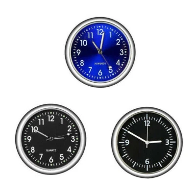 Pocket Mini Quartz Analog Watch Stick-On Clock For Car Vehicle Boat Home Supply - Image 1 of 4