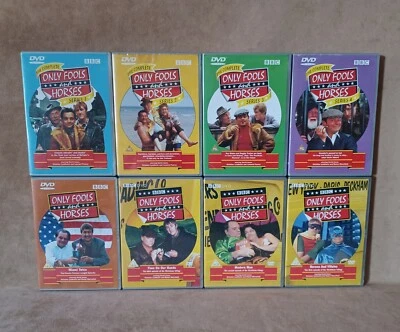 Only Fools and Horses Lot Region 2 & 4 Series 1-4 4 Specials 8 Disc Lot NICE - Imagem 1 de 4
