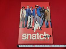 SNATCH - Vintage retro movie brochure original Memorabilia 2001 old film