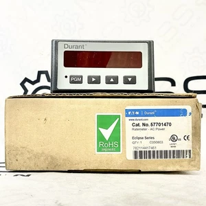 Eaton Durant 57701470 Ratemeter Eclipse Series AC Powered Digital Panel Meter - Picture 1 of 8