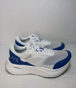 TYR Valkyrie Speedworks Shoes Mens Sz 10.5 White Blue Running Racing Training - Picture 1 of 8