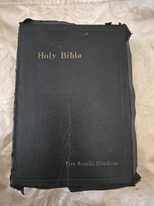 Vtg Holy Bible ASV American Standard Version Pronouncing Nelson 1901 1929 - Foto 1 di 7