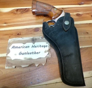 Western Style Gun Holster for COLT Frontier Scout 4.75" S&W K Frame 10 15 19 66 - Picture 1 of 6