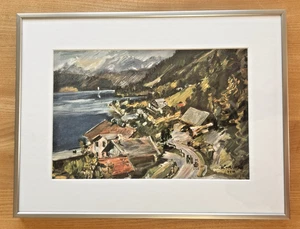 Gerahmter Kunstdruck nach Lovis Corinth - "Walchensee" - Bild 1 von 14