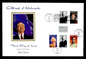 ALFRED HITCHCOCK PRESS SHEET FIRST DAY COVER - COMBO w. OTHER LEGENDS - Picture 1 of 2