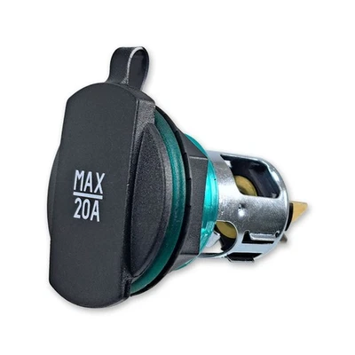 12V 24V PKW Einbau Steckdose 20A Zigarettenanzünder Bord Buchse LKW Dose PKW KFZ - Bild 1 von 4