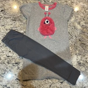 Gymboree Girls Size 5T Monster Sweater Dress And Leggings - Picture 1 of 8