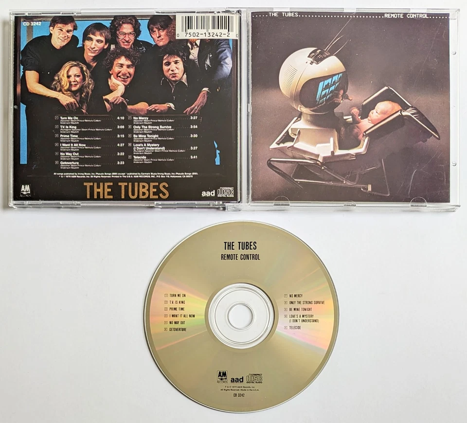 THE TUBES Remote Control CD 1988 A&M Records 1st Press FEE WAYBILL 11-Tracks Foto 1 de 1