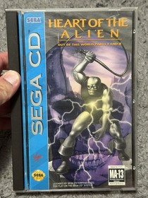 Heart of the Alien (Sega CD, 1994) Complete Registration Card Manual Disc CIB
