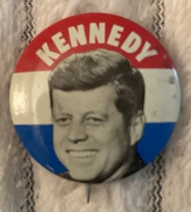 Vintage John F. Kennedy 1960 Kampagne Pin Button, politisch, EINE FAMILIE BESITZ - Bild 1 von 2