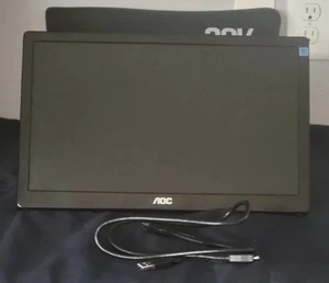 AOC E1659FWU 15.6 Inch Ultra Slim FHD 1366x768 USB 3.0 Powered Portable Monitor - Picture 1 of 1
