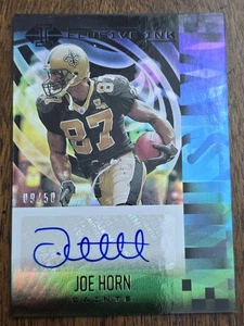 Panini Illusions 2021 tinta esquiva negra/50 Joe Horn #EI-JH Auto Saints - Imagen 1 de 2