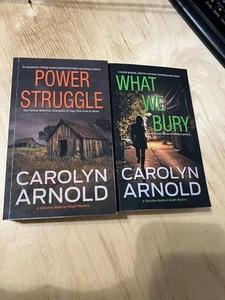 What We Bury: Power Struggle by Carolyn Arnold (Author) Mess Market set of 2 - Picture 1 of 2