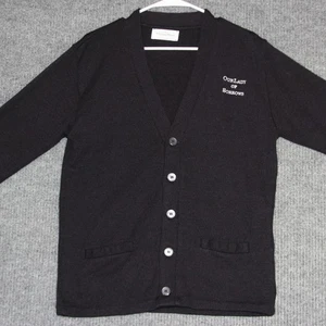 Flynn O'Hara Our Lady of Sorrows Cardigan Sweater Uniform Black Womens M - Picture 1 of 5