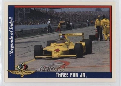 1991 Collegiate Collection Legends of Indy Johnny Rutherford Three for Jr HOF - Image 1 of 2