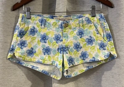 Pantalones Cortos Botín Vintage Y2K Hollister Floral Socal Elastizados Talla 1 Boho Foto 1 de 4