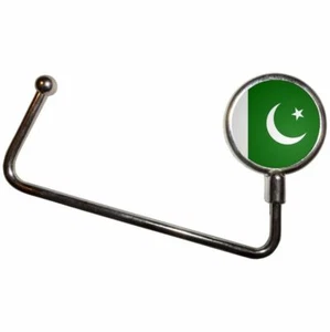 Pakistan Flag Handbag Table Hook Hanger (65mm x 107mm) - Picture 1 of 2