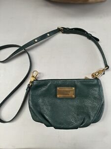 Marc by Marc Jacobs Emerald Green Leather Crossbody Bag Purse