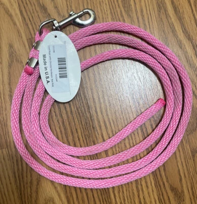 Cuerda de plomo de polietileno de 8 pies de largo con broche de presión enchapado en latón para caballo, perro, oveja Foto 1 de 3