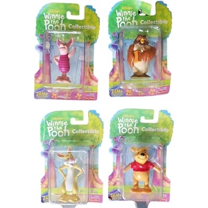Vtg 2000 94763 4 Winnie The Pooh Collectible Figure LOT Fisher Price Toy 3" NEW - Picture 1 of 6