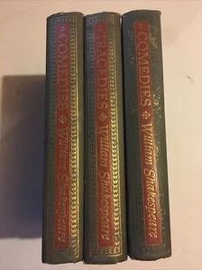 Vintage William Shakespeare Books 1944 Comedies 1 2 Tragedies I II lot set of 3 - Foto 1 di 16