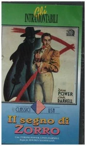 VHS Tyrone Power Il Segno di Zorro / The Mark Of Zorro ITALIAN Classici USA - Picture 1 of 1