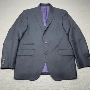 Abrigo deportivo Ted Baker London Bazer para hombre 40S azul marino resistencia de un solo pecho * - Imagen 1 de 17