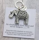 Mother's Day Gift - Elephant Keyring  For  Friend Mum ,Daughter,  Sister Nanny -