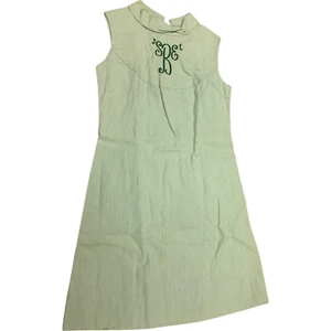 Sbe Kleid Damen Grün Ärmellos Nadelstreifen Mini Freizeit Party A Linie Bestickt - Bild 1 von 6