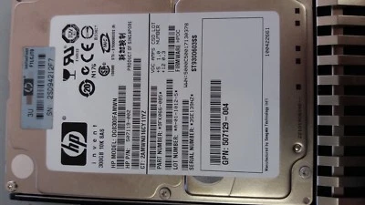 507119-002 HP 300GB 3G SAS 10K rpm SFF 2.5" DP HDD Hard Drive W/Tray - Image 1 of 3
