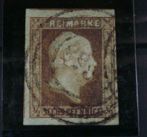 DN AD Preußen (1851) 1 gestempelt, breitrandig...... MW: 70.- - Picture 1 of 2