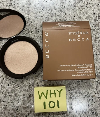 Smashbox BECCA Shimmering Skin Perfector Pressed CHAMPAGNE POP .24oz/7g $42 BNIB - Image 1 of 4