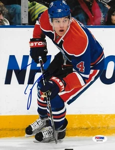 Taylor Hall signed Edmonton Oilers 8x10 photo autographed 2 PSA - Picture 1 of 2