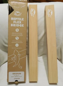 Medium 2"x 2"x18" Geckopia Reptile Flex Bridge 2 Pack Frog Bridge Tank Cut Size - Picture 1 of 9