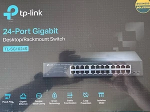 TP-LINK TL-SG1024S 24 Port Ethernet Switch. New And Sealed - Photo 1/1