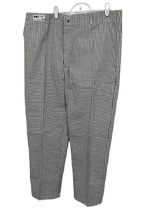PST Mens Chef Pants Size 38x31 Black White Check Pattern - Picture 1 of 15