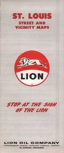 1964 Lion Road Map: St. Louis NOS - Picture 1 of 1