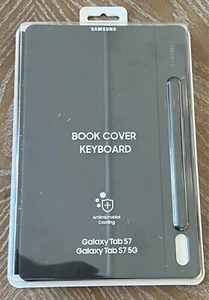 **NEW** Samsung Galaxy Tab S7 & 5G Book Cover Keyboard - Antimicrobial Cover - Picture 1 of 2