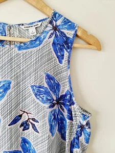 COUNTRY ROAD Silk Hi-Low Sleeveless Floral Blouse Top SIZE SMALL 10 - Picture 1 of 5
