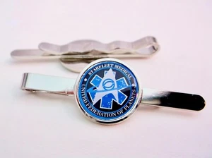 STAR TREK STARFLEET MEDICAL BADGE MEDIC TIE SLIDE GRIP PIN BAR CLIP GIFT - Picture 1 of 3