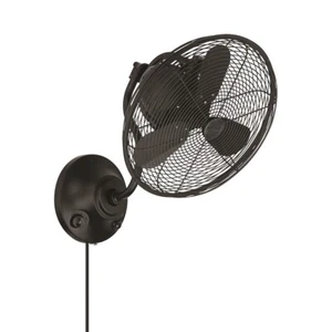 Craftmade Bellows I 14" Wall Fan, Flat Black - BW116FB3 - Picture 1 of 1