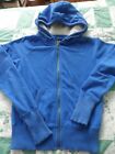 Junior Woman's Size Small S/P Blue Fleece Zipper Front Hoodie From American Eagl