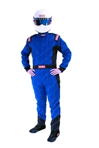 RaceQuip One Piece Single Layer Fire Suit Blue Small SFI 3.2A/1 Rated 130922RQP - Bild 1 von 4