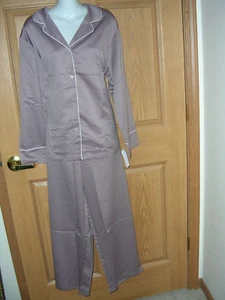 NATORI - GORGEOUS SATIN PAJAMAS - MAUVE - SOLID COLOR - SIZE XL - NWT!! - Picture 1 of 5